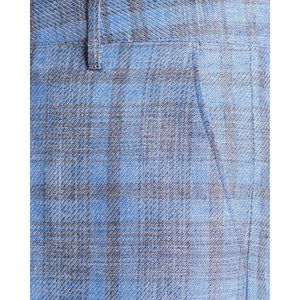 Wind wool checked wide leg trouser Men Clothing Hope 