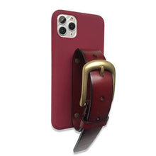 將圖片載入圖庫檢視器 Wine leather buckle iPhone case ACCESSORIES DTSTYLE 
