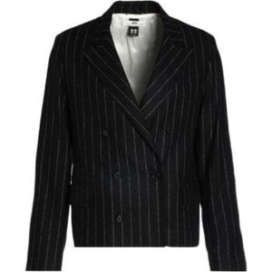Wit wool striped double breasted blazer Men Clothing Hope 