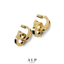 將圖片載入圖庫檢視器 ZERO 14-karats gold hoop earrings Women Jewellery ALP Jewelry 

