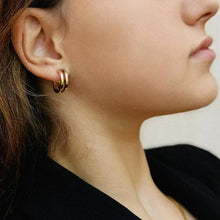 Load image into Gallery viewer, ZERO 14-karats gold hoop earrings Women Jewellery ALP Jewelry 

