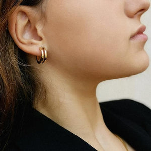ZERO 14-karats gold hoop earrings Women Jewellery ALP Jewelry 