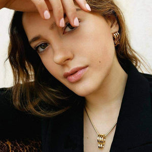 ZERO 14-karats gold multi rings pendant necklace Women Jewellery ALP Jewelry 