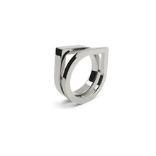 Load image into Gallery viewer, ZERO silver-plated double ring Women Jewellery ALP Jewelry 52# 
